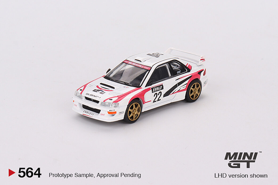 Mini GT 1/64 Ölçek Koleksiyonluk Model Araç MGT00564 Subaru Impreza WRC98 #22 / 1999 Rally Tour de Corse