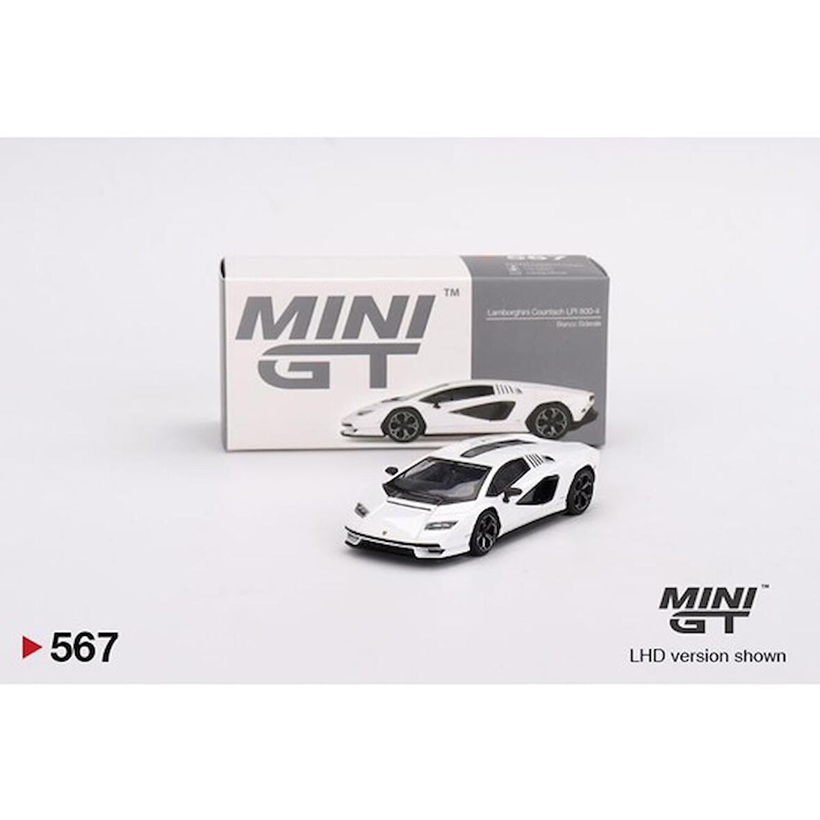 Mini GT 567 Lamborghini Countach Lpı 800-4 Bianco Siderale - 567