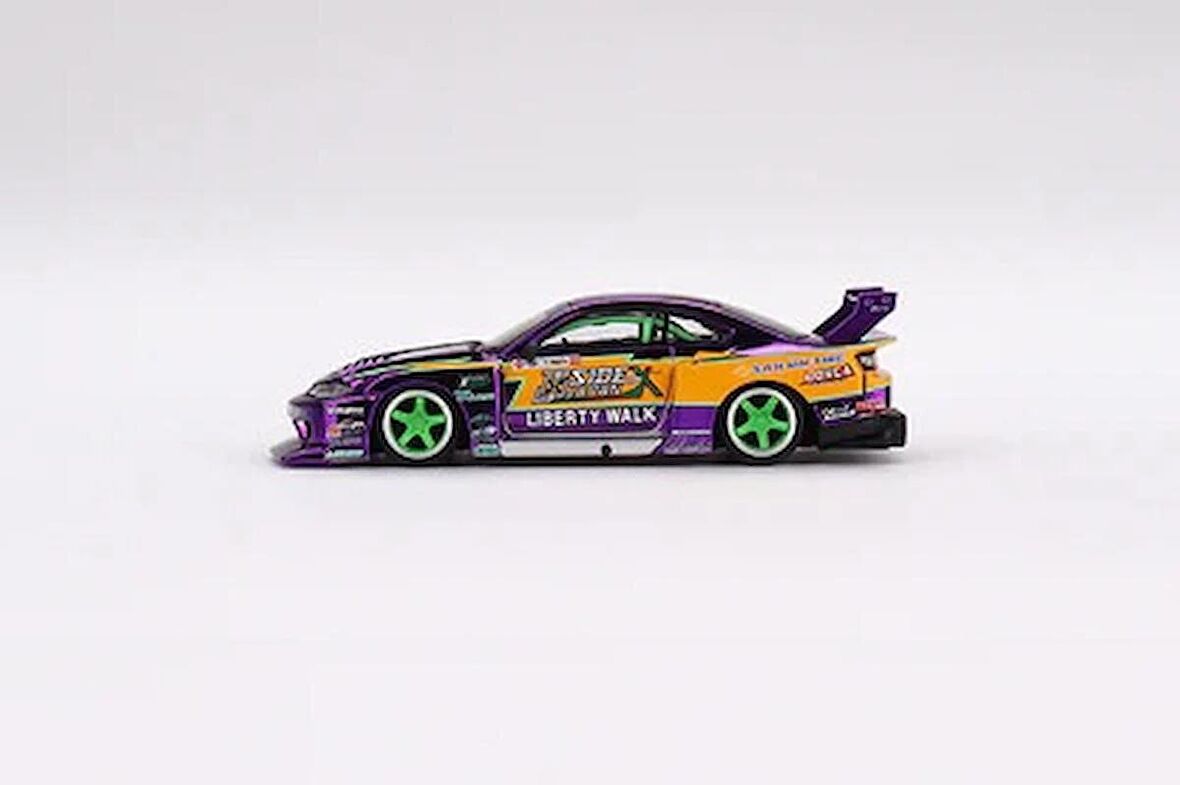 Mini Gt 576 Lb-Super Silhouette Nissan S15 Silvia #555 2022 Formula Drift Japan Model Araba