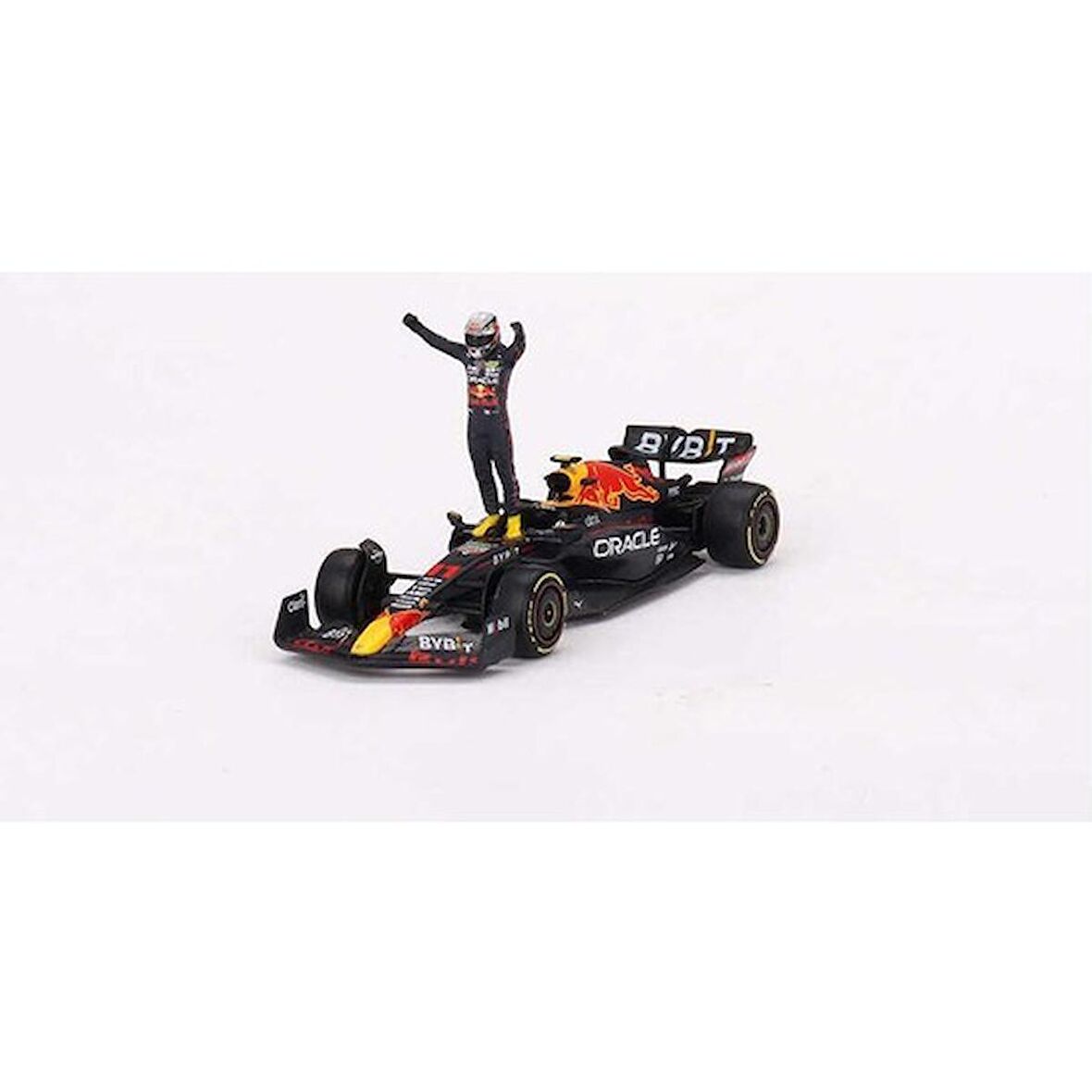 Mini GT 551 Oracle Red Bull Racing RB18 #11 Sergio Perez 2022 Monaco Grand Prix Winner Model Araba