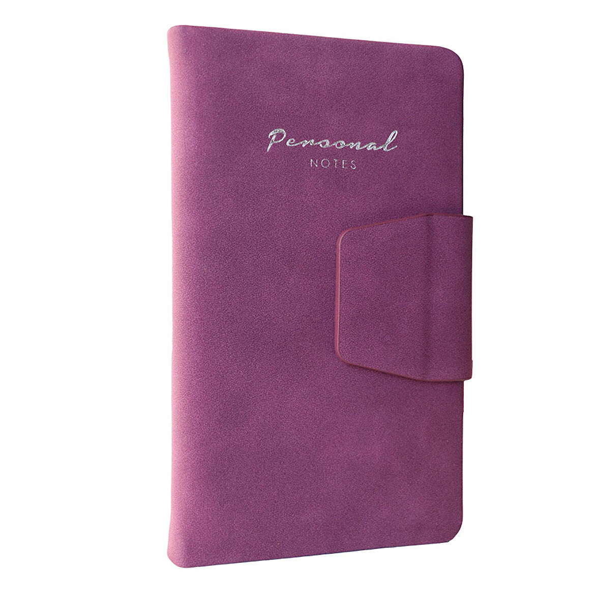 Victoria's Journals Sert Kapak Mıknatıslı 9.6x16.6cm Çizgili Cep Defteri 80gr Mor 5508