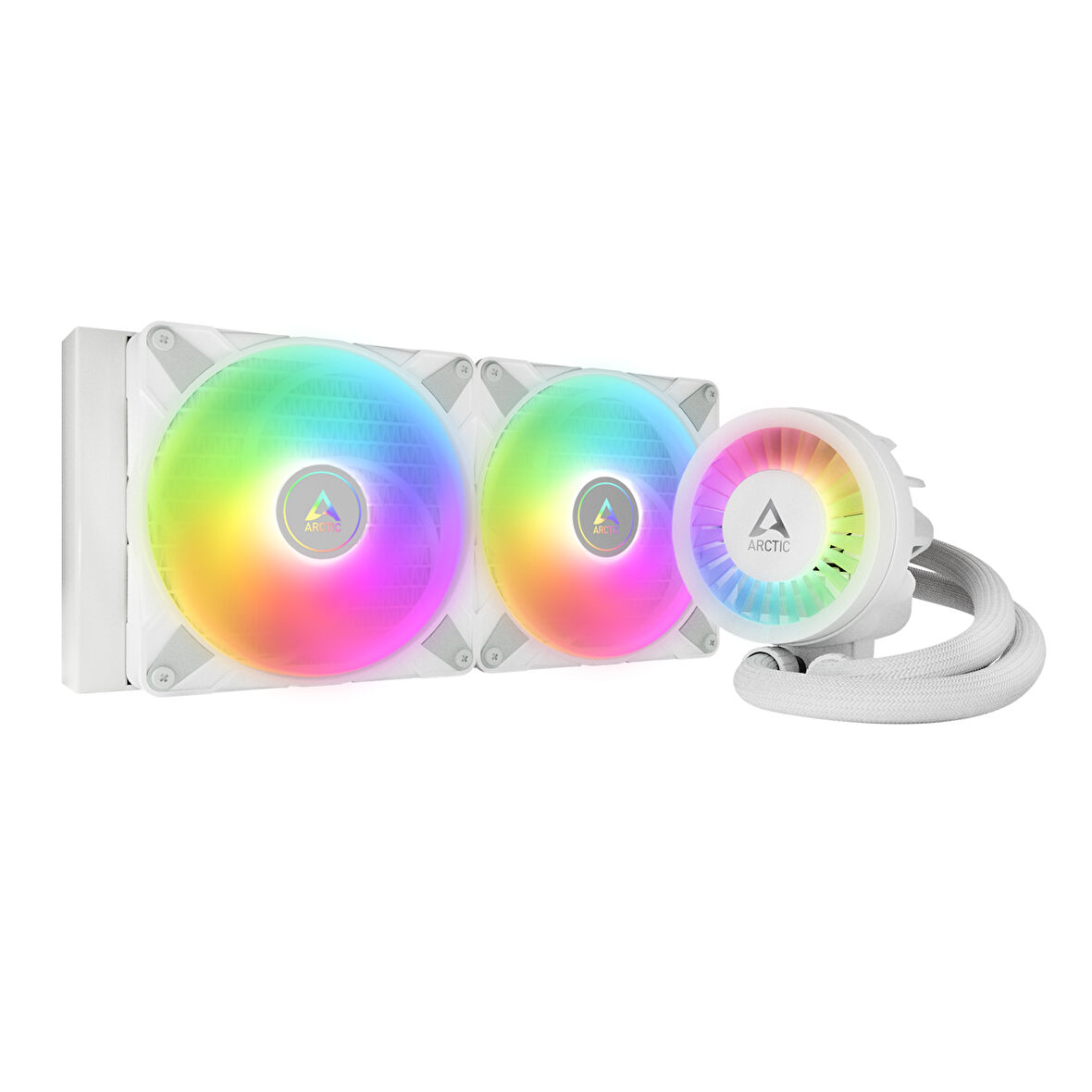 Arctic Liquid Freezer III - 280 A-RGB Intel / AMD Uyumlu, 280mm Radyatörlü, 2x14cm P14 PWM Fanlı, Sıvı İşlemci Soğutucu Beyaz (AR-ACFRE00151A)