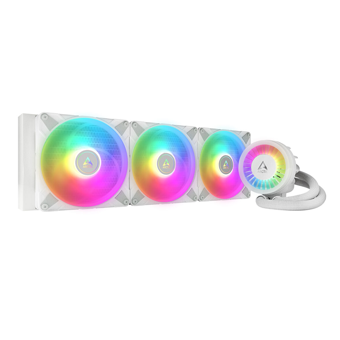 Arctic Liquid Freezer III - 420 A-RGB Intel / AMD Uyumlu, 420mm Radyatörlü, 3x14cm P14 PWM Fanlı, Sıvı İşlemci Soğutucu Beyaz (AR-ACFRE00153A)