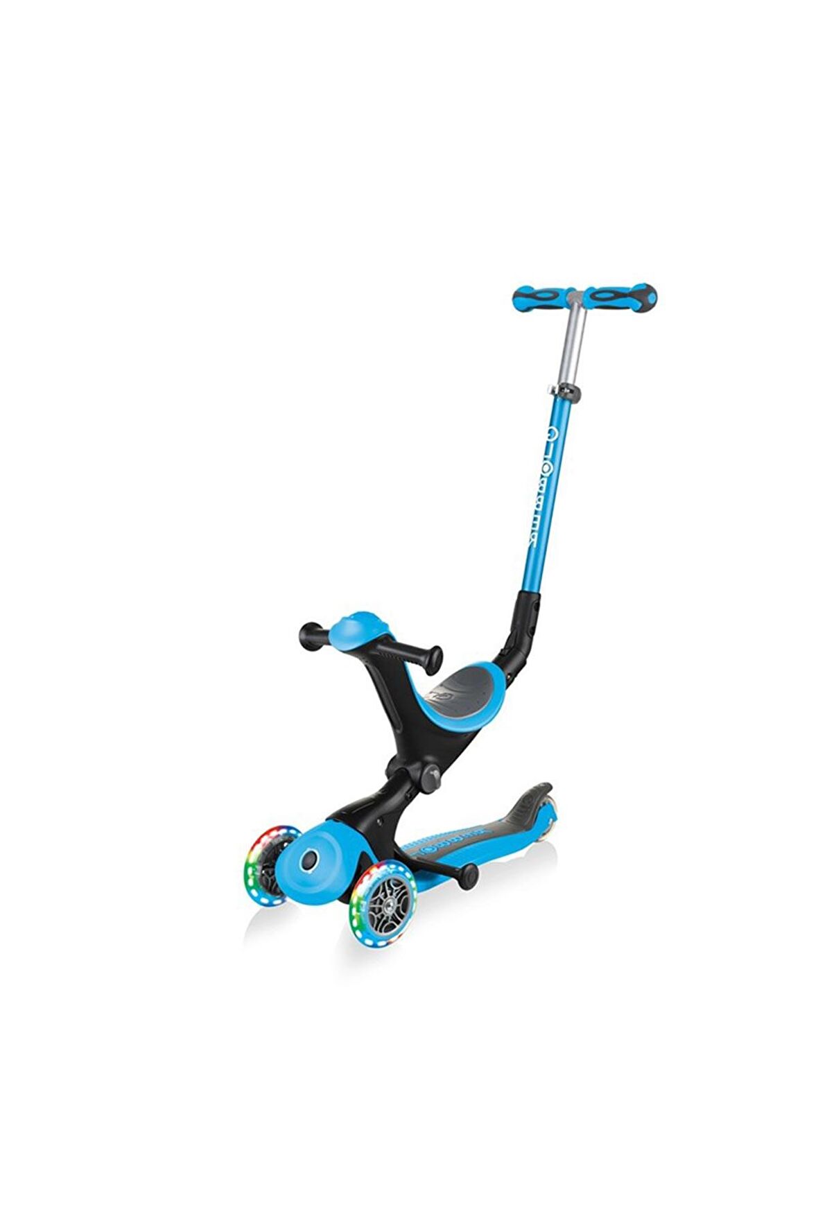 Globber Scooter/Go Up Deluxe Işıklı Teker/Mavi