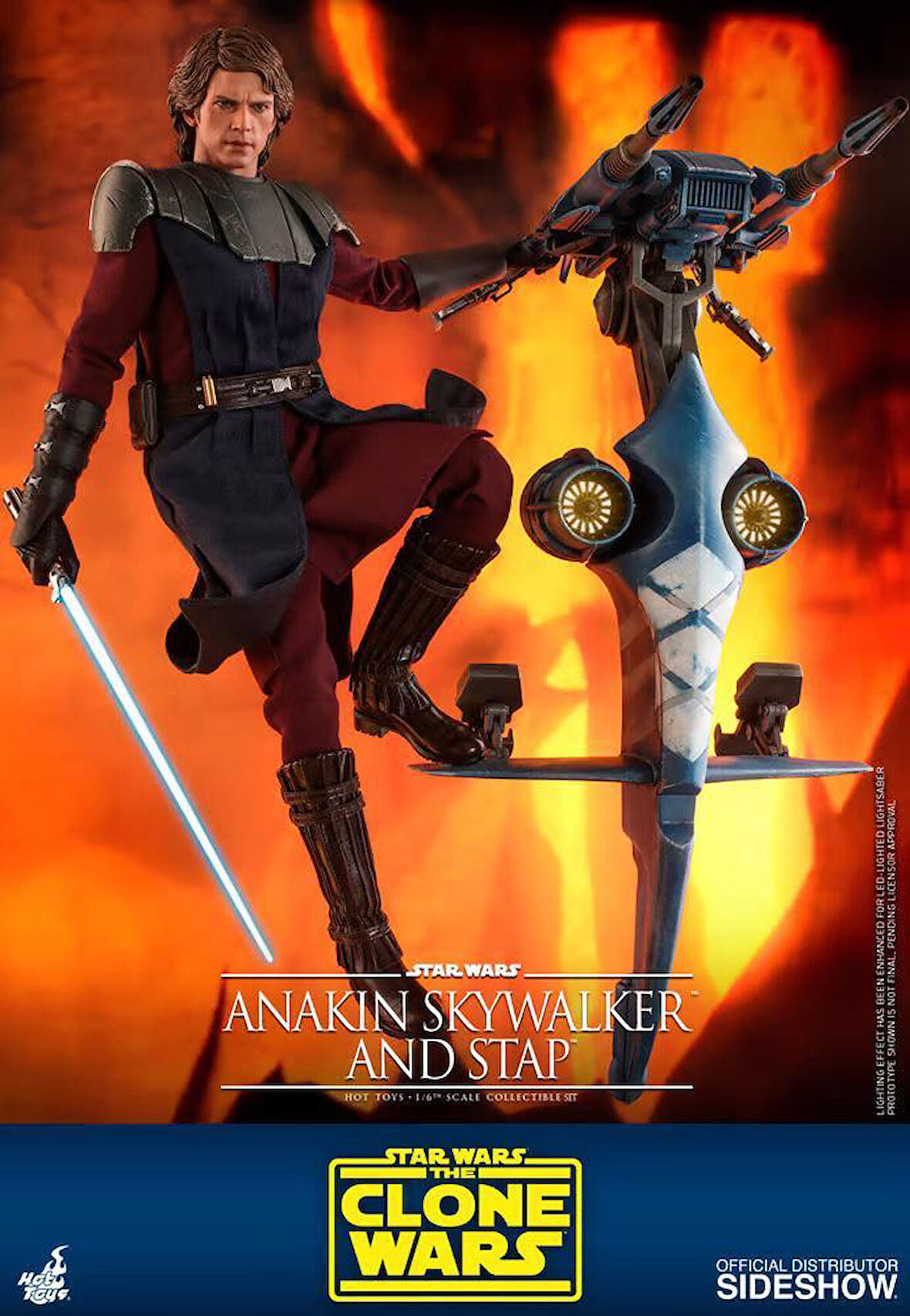 Hot Toys Anakin Skywalker and STAP Sixth Scale Figure Set - TMS20 906795 - The Clone Wars