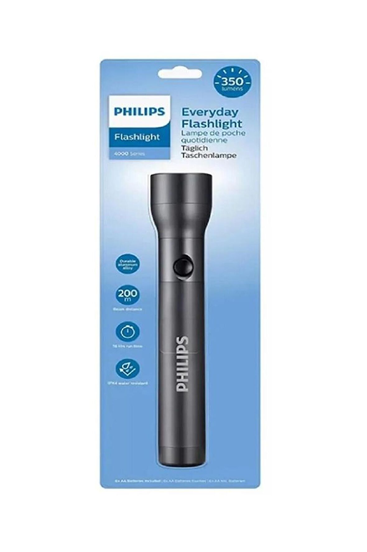 Philips SFL4003T/10 Led El Feneri 350 Lumen Pilli IPX4 Suya Dayanıklı