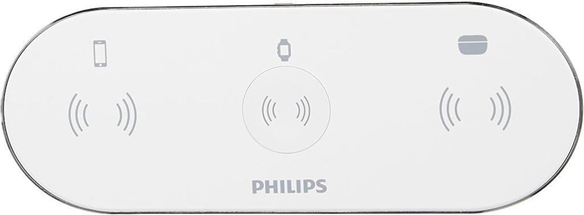 Philips DLP9230NW QI Beyaz 3in1 Kablosuz Hızlı Şarj Aleti Outlet