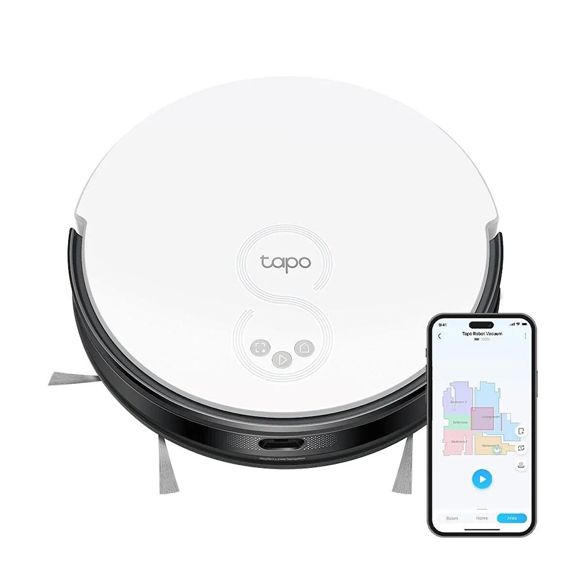 TP-Link Tapo RV20 Mop MagSlim LiDAR Navigasyon Robot Süpürge ve Paspas