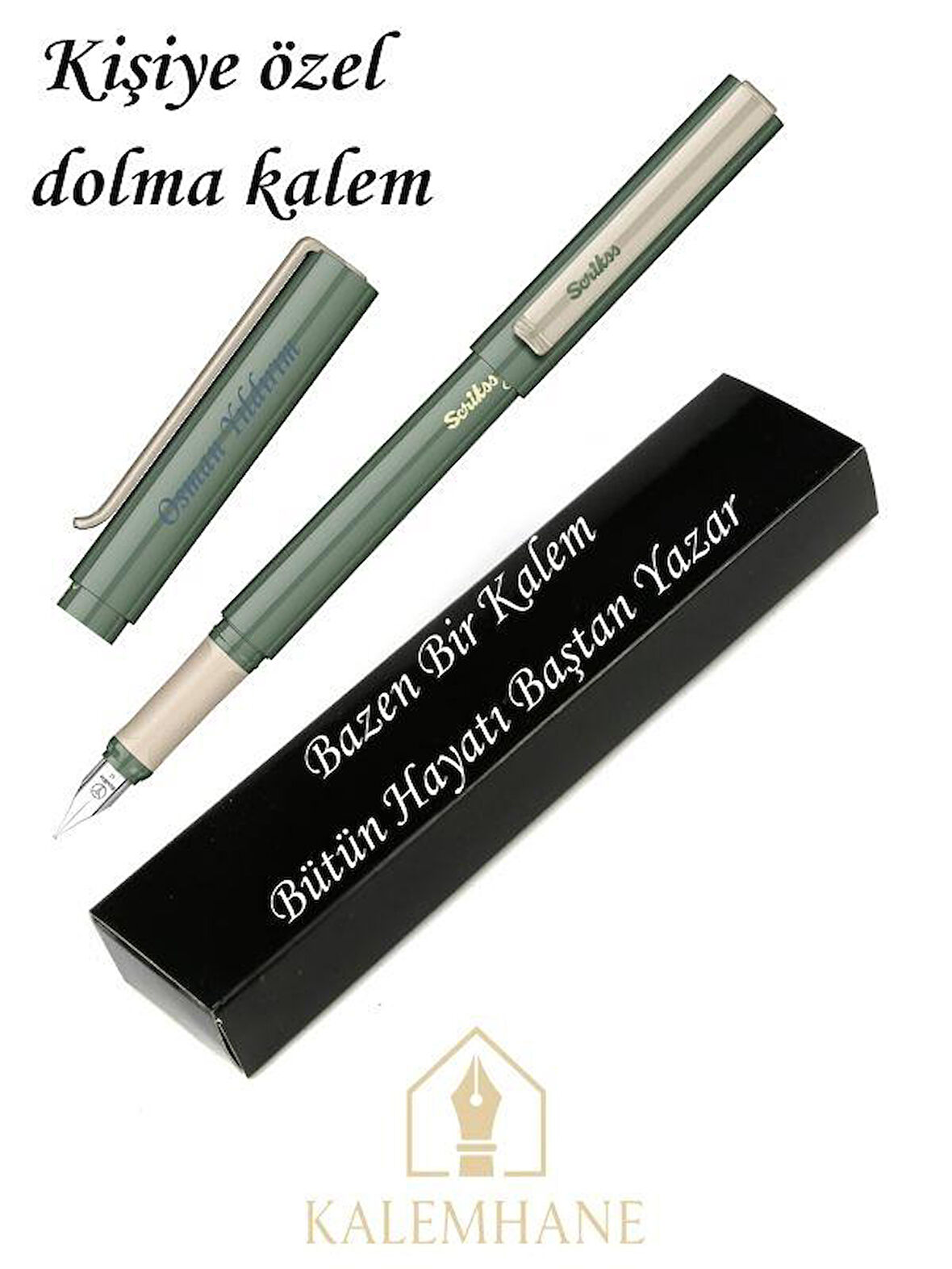 Kişiye Özel Scrikss Dolma Kalem Özel Kutulu (yeşil)