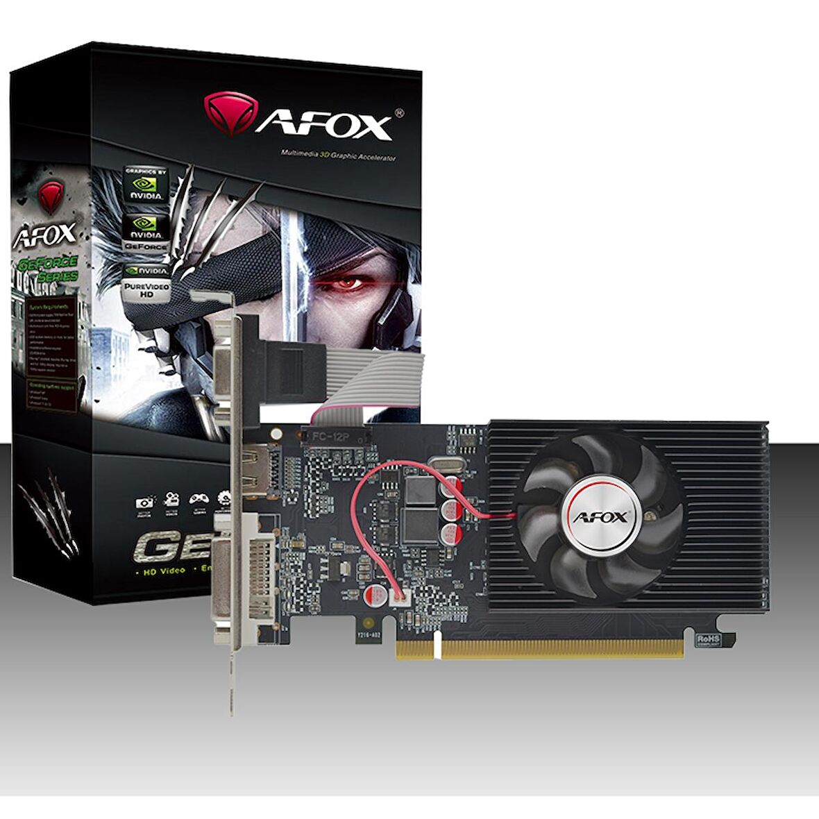 Afox GeForce GT 220 AF220-1024D3L2 1GB DDR3 128Bit DX10 Gaming (Oyuncu) Ekran Kartı