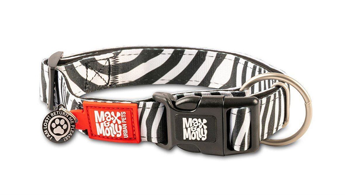 Max & Molly Smart ID Zebra Köpek Boyun Tasması-Medium