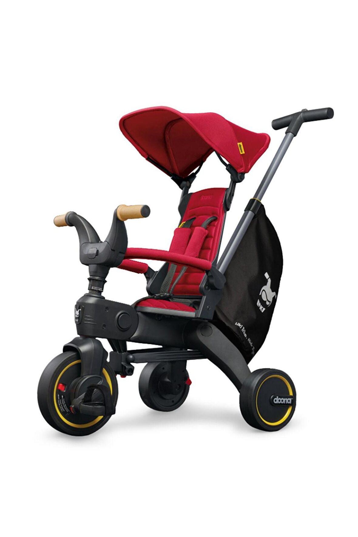 Doona Liki Trike S3 Ebeveyn Kontrollü Katlanabilir Bisiklet Flame Red
