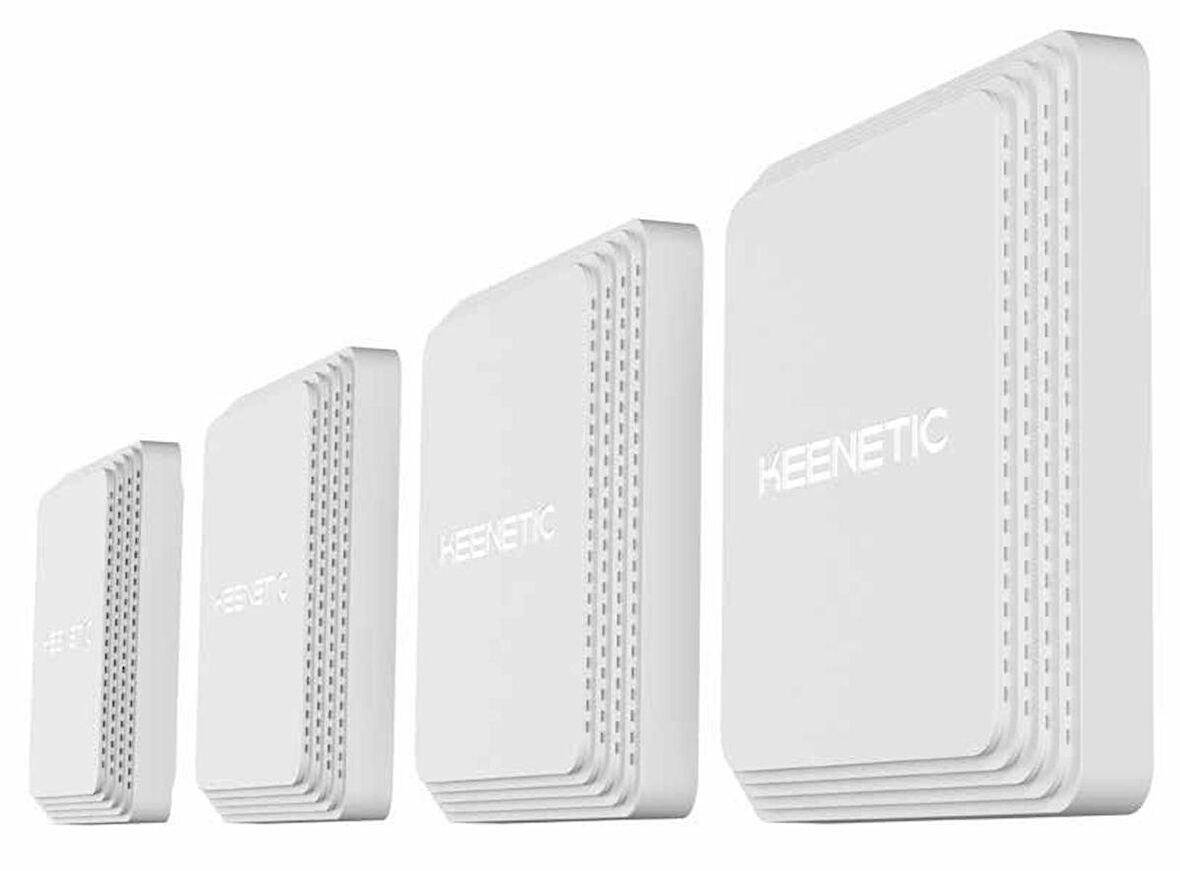 KEENETIC KN-3510-41EN AX1800 Mesh Wi-Fi 6 PoE Router/Extender/AP 2-Port Gigabit 4-Pack