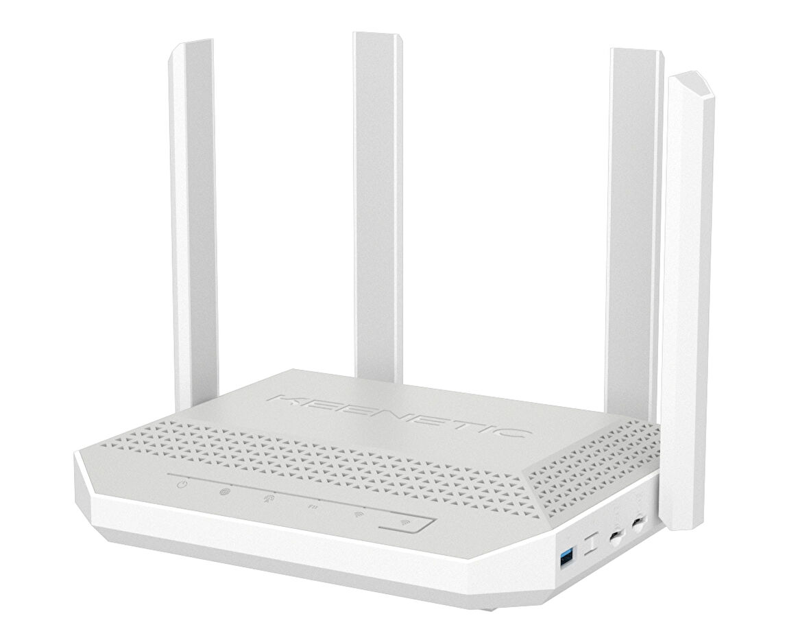 Keenetic Hopper 4G+ AX3000 Wi-Fi Mesh Fiber Router, Sim Kart Destekli 3G/4G/LTE Modem, Cat.6, 5x1Gbit/s, 2xSIM Slot, USB 3.0 KN-2312