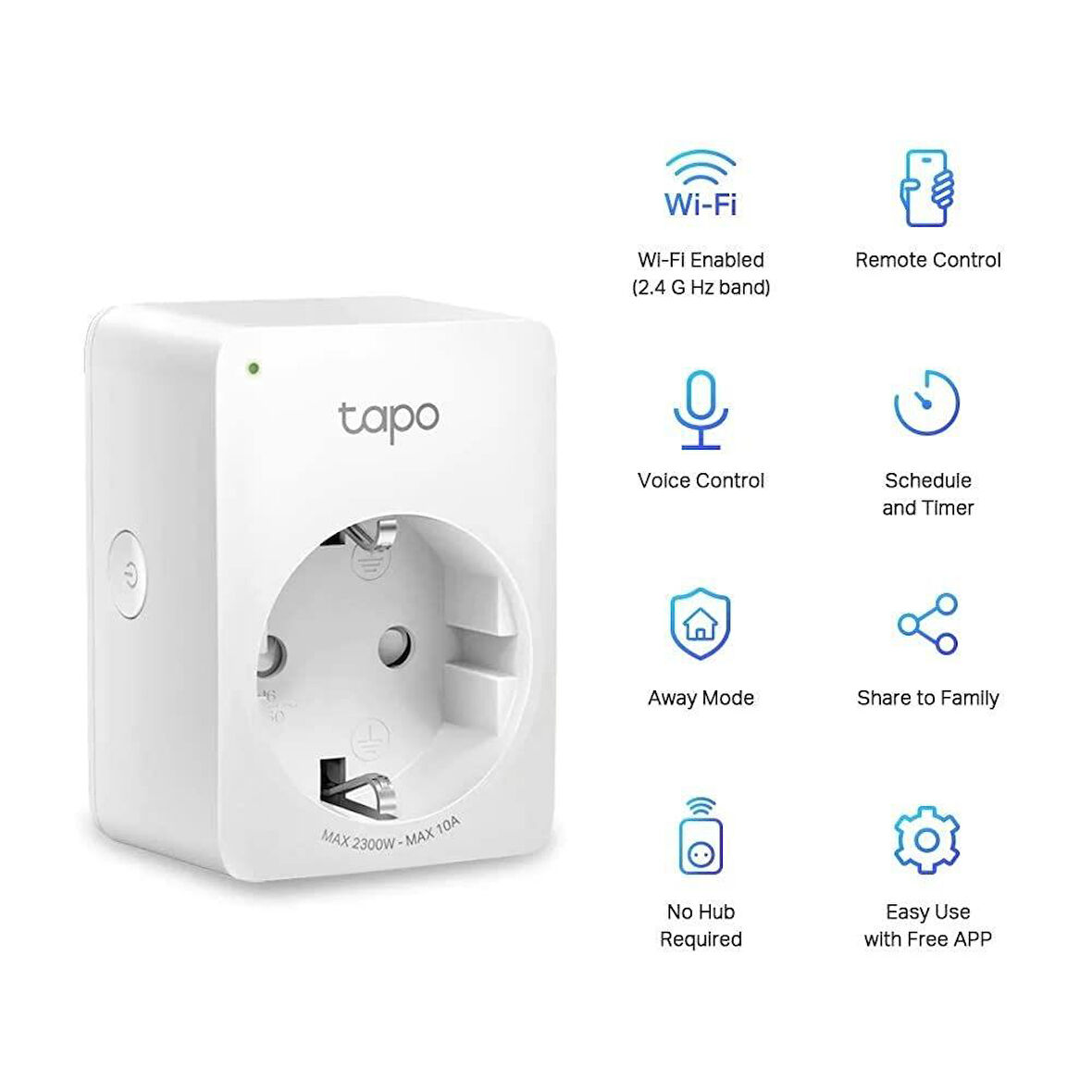 TP-Link Tapo P100 Mini Wi-Fi Akıllı Priz - Outlet