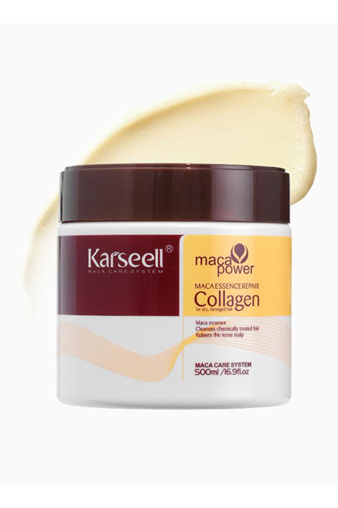 Karseell Collagen Maca Özü Onarıcı Saç Maskesi 500 ml 