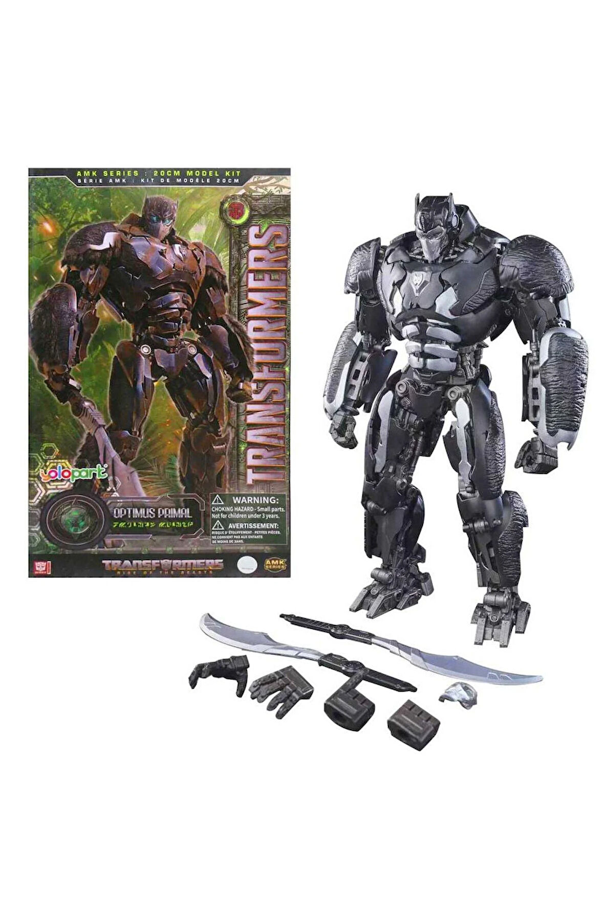 SEÇTİM ALDIM TRANSFORMERS RİSE OF THE BEASTS AMK SERİES OPTİMUS PRİMAL MODEL KİT 20 CM 8+