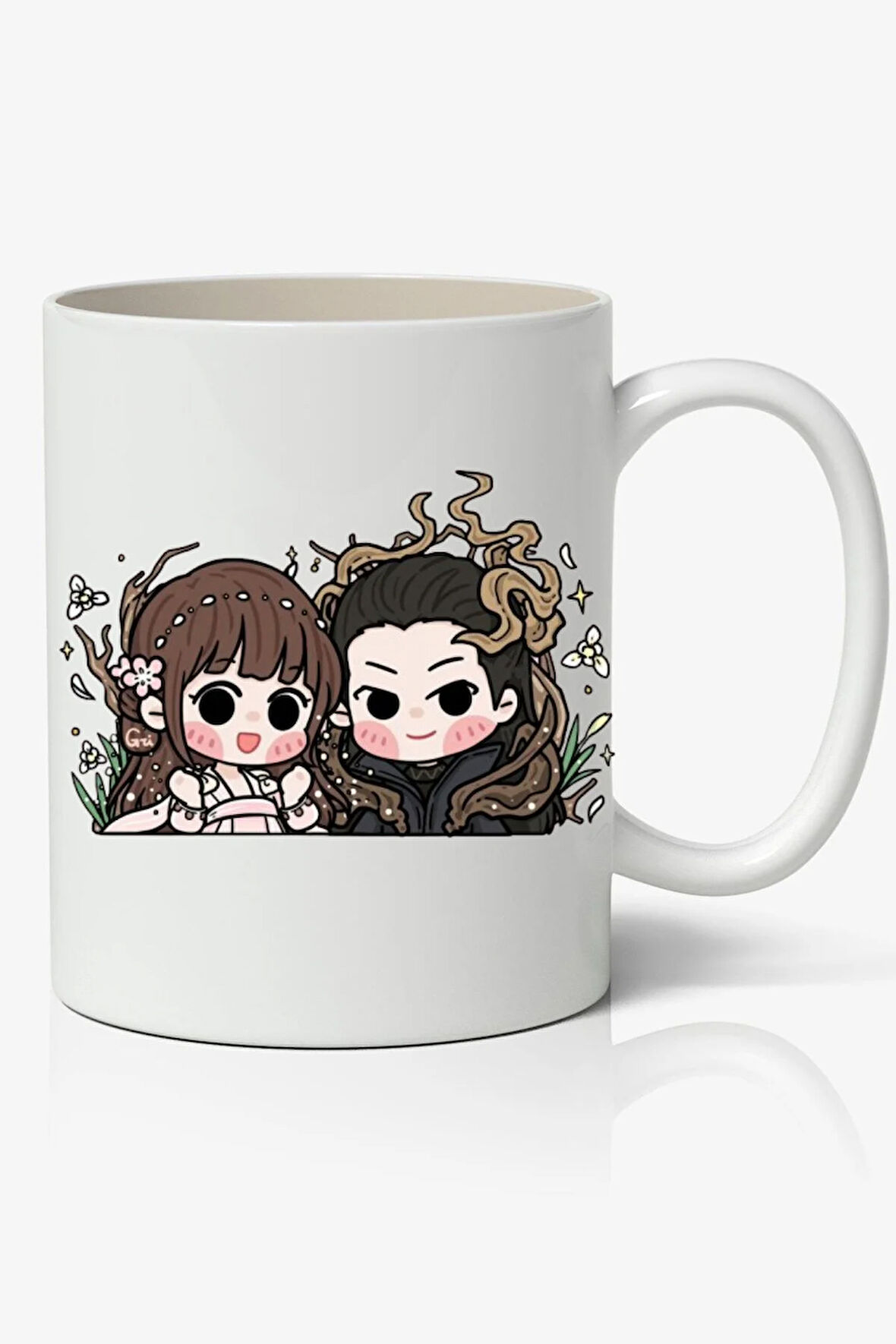 Love Between Fairy and Devil Anime Temalı Beyaz Kupa Bardak Sevgiliye Arkadaşa Hediye