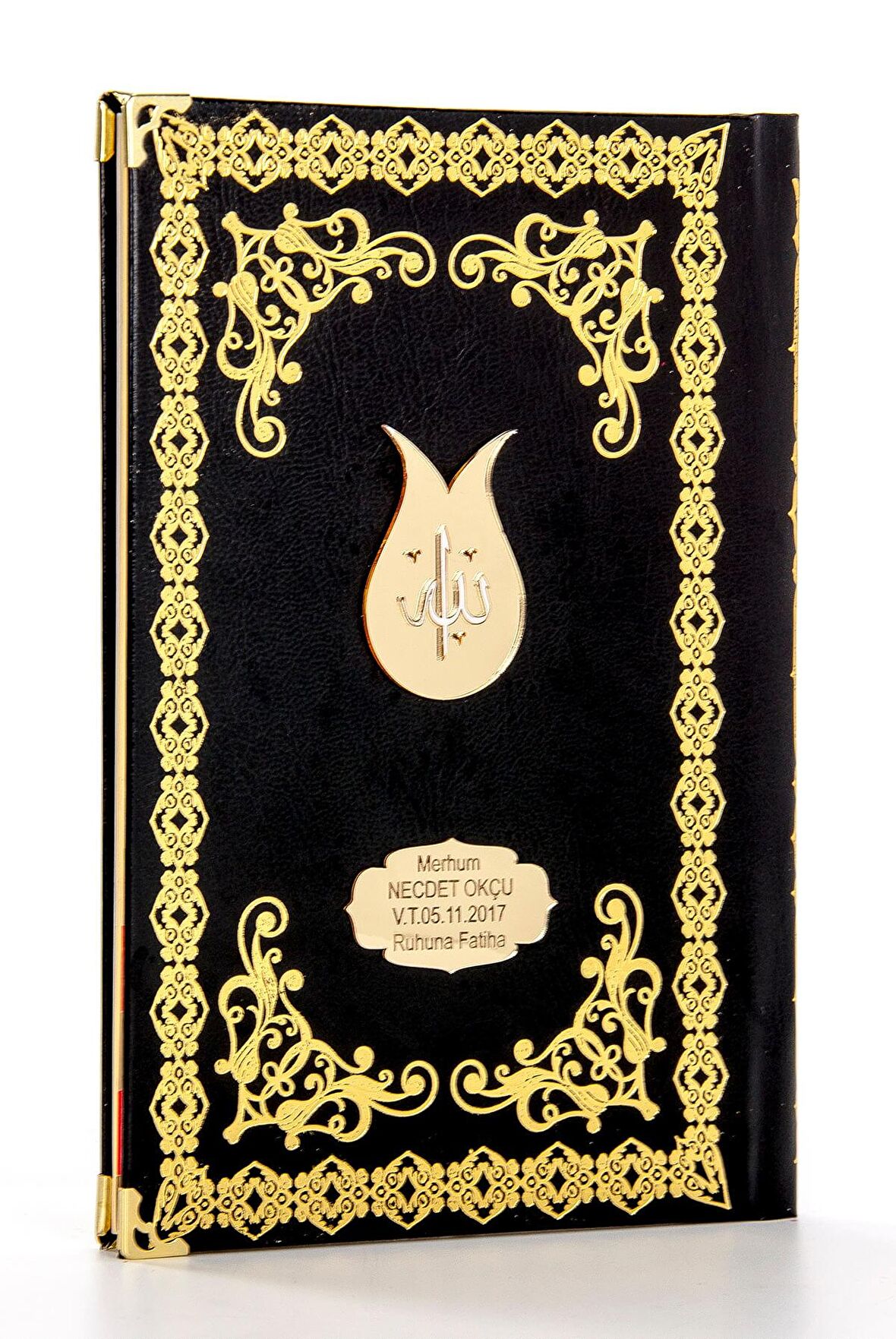 50 ADET - Ciltli Yasin Kitabı - İsme Özel Plakalı - Orta Boy - 176 Sayfa - Siyah Renk - Dini Hediyelik