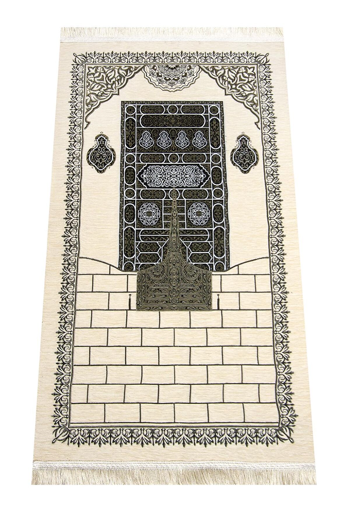 Kabe Desenli Ultra Plus Krem Şönil Seccade 16