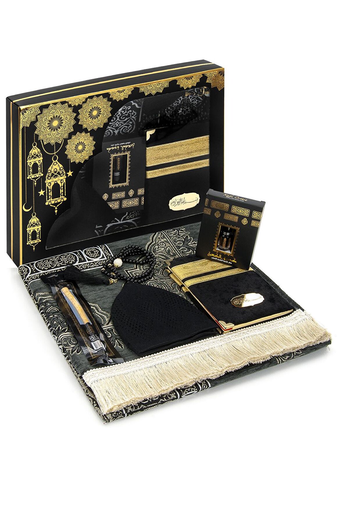 Kabe Kapısı Desenli Ultra Plus Şönil Seccade Seti-5