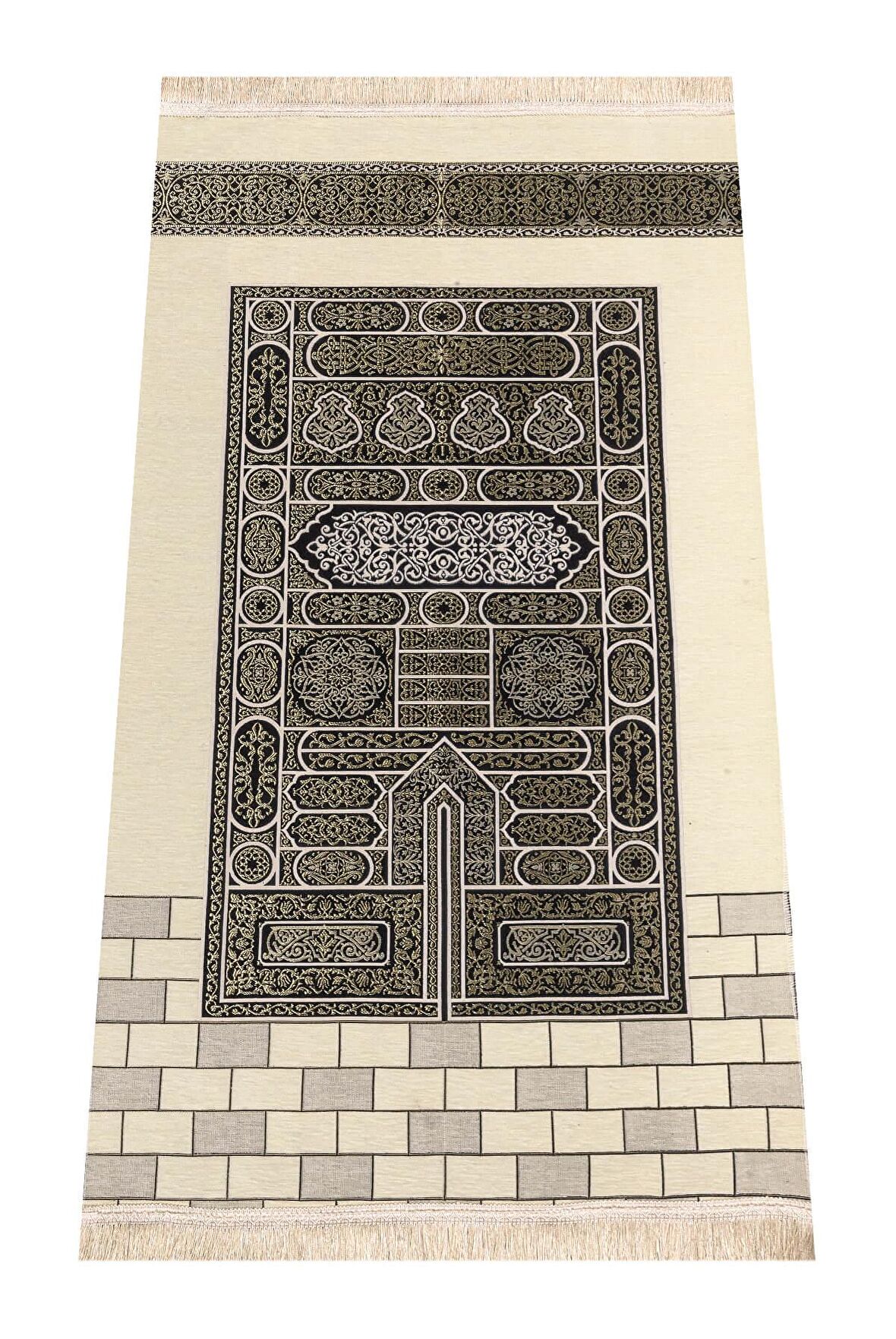 Kabe Desenli Ultra Plus Krem Şönil Seccade 17
