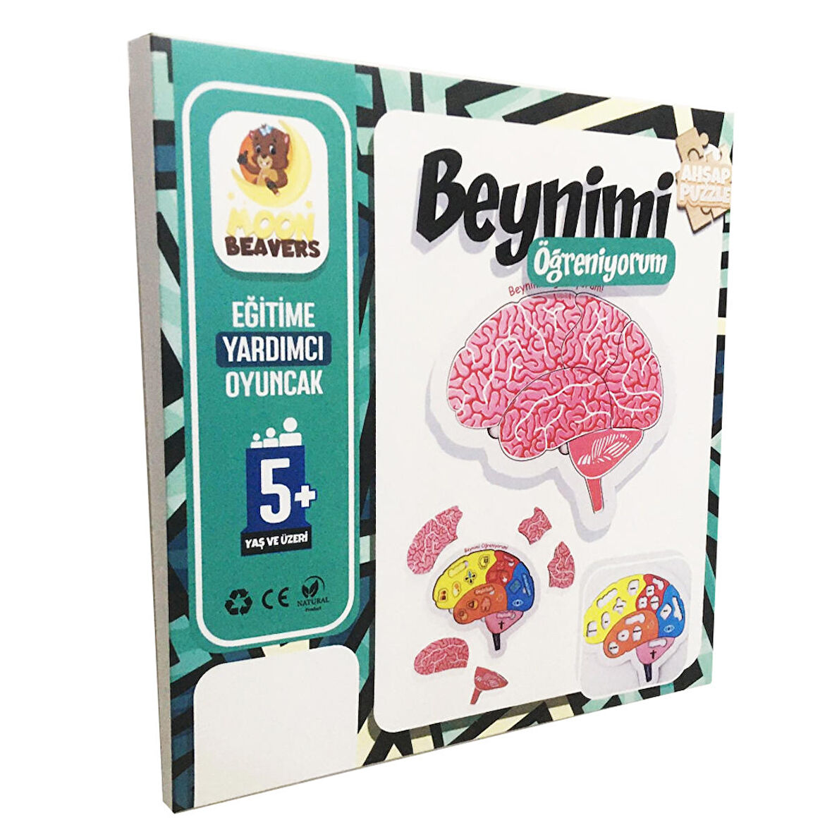 Beynimi Öğreniyorum Ahşap Puzzle - Çocuk Yapboz - 5 Yaş ve Üzeri Eğitime Yardımcı Oyuncak