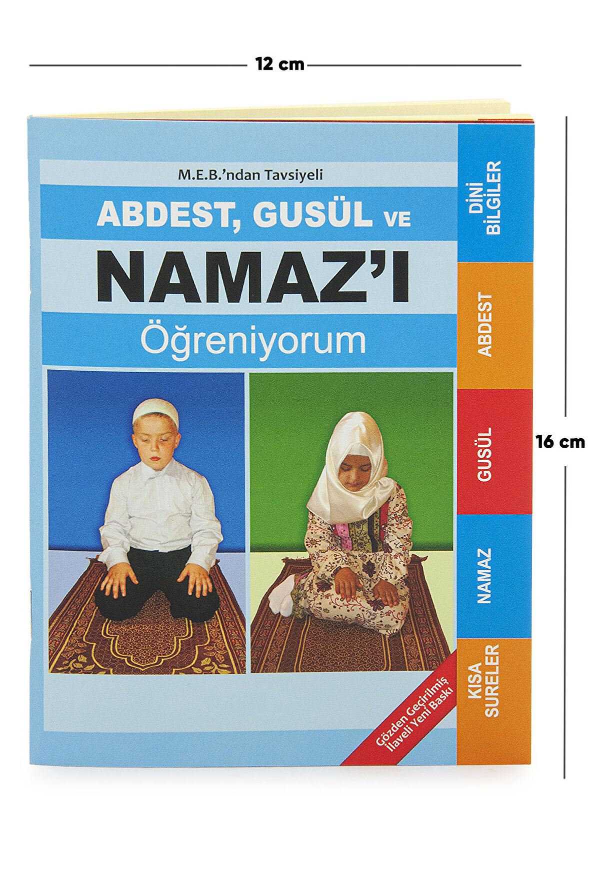 Abdest, Gusül ve Namazı Öğreniyorum Kitabı - Çanta Boy - Mavi -  M.E.B Tavsiyelidir