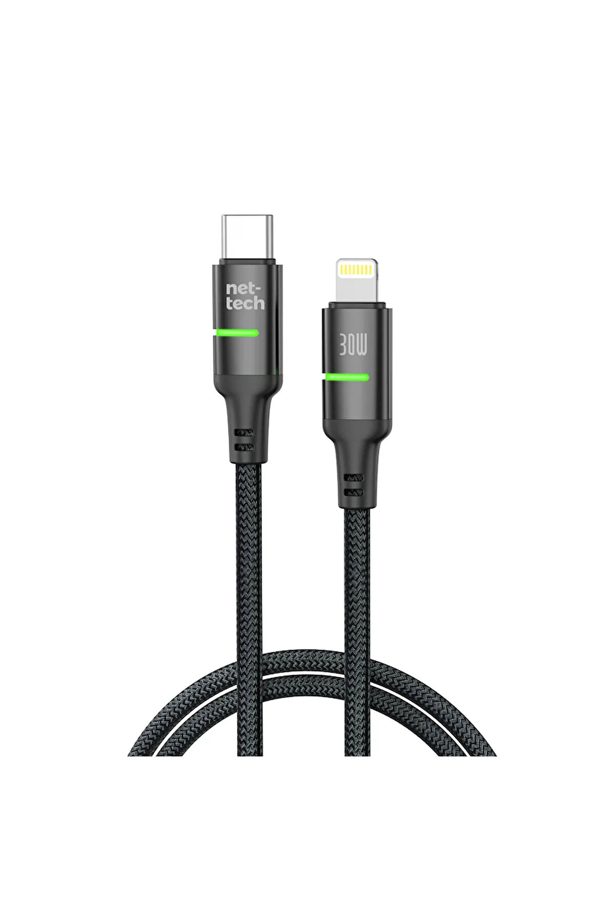 30 watt hızlı PD Type-C To Lightning şarj kablosu ((Hızlı Şarj Desteği + Görüntü Aktarım Desteği))