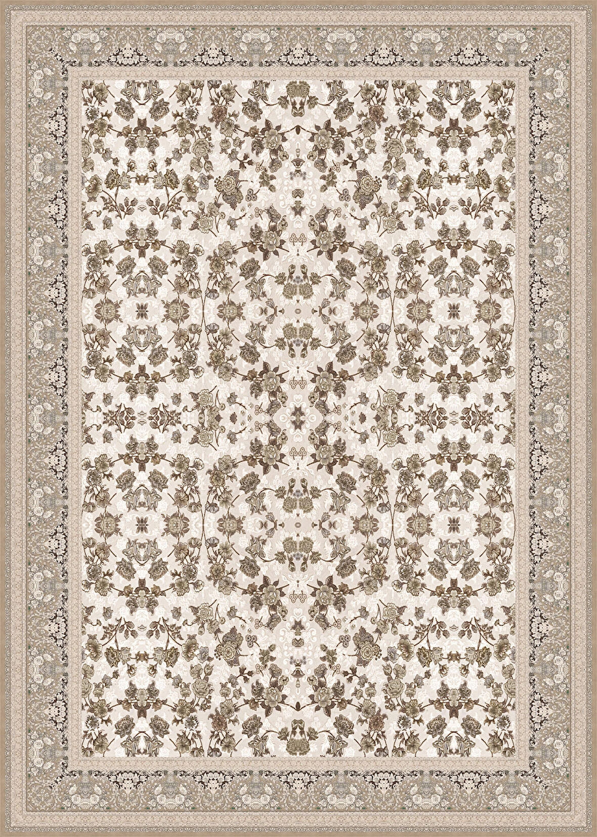 Pamuk Dokuma Taban Kaymaz Yıkanabilir Klasik Desenli  Salon Halısı Mutfak Halısı Koridor Halısı