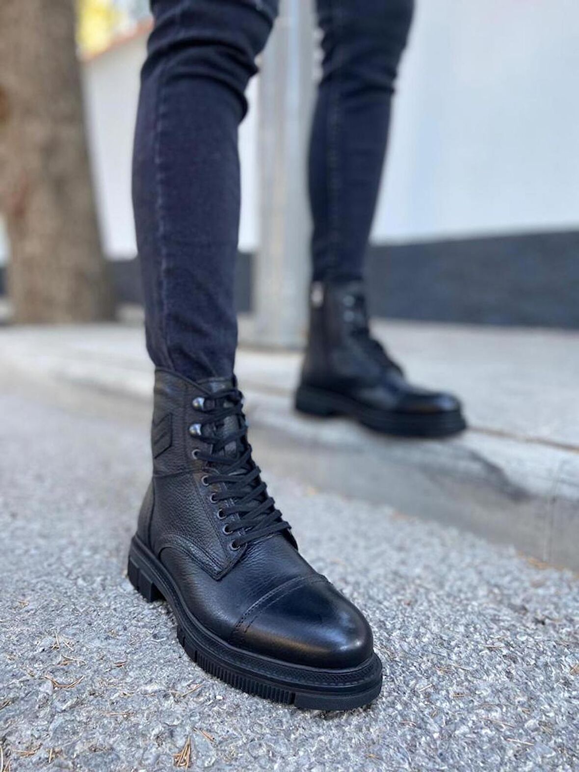 Taşpınar %100 Deri Erkek Kışlık Günlük Bağcıklı Ve Fermuarlı Postal Bot