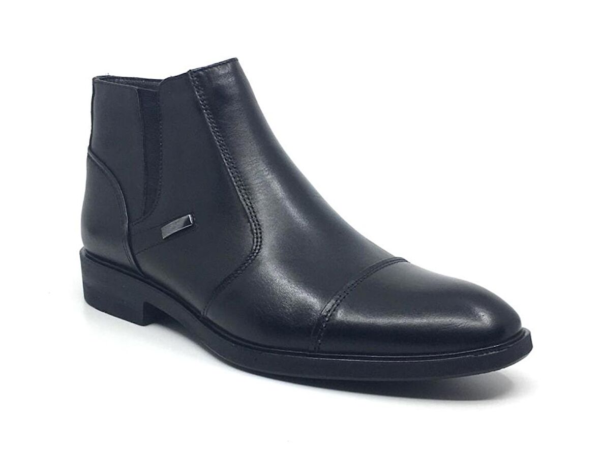 Taşpınar 012 %100 Hakiki Deri Erkek Günlük Kışlık Rahat Klasik Fermuarlı Bot 39-45