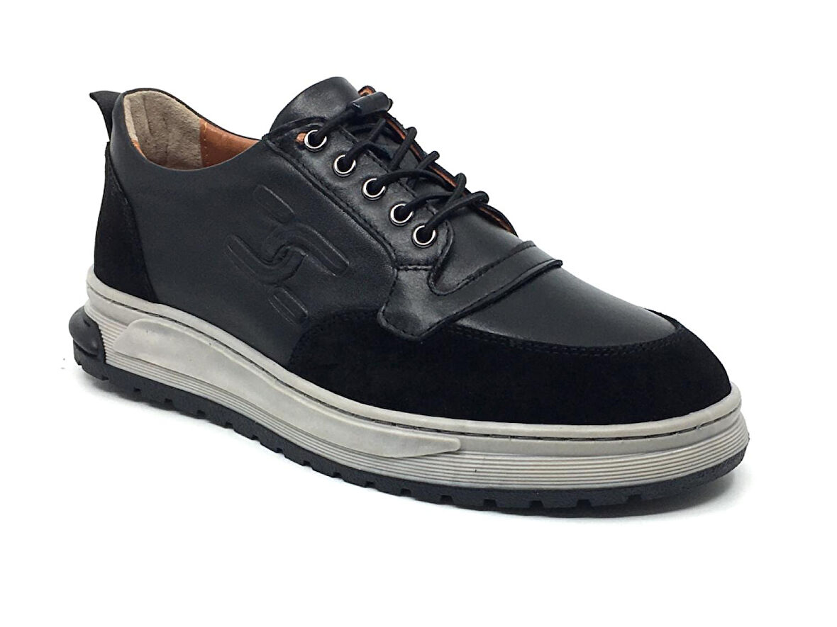 Goldbrand %100 Hakiki Deri Erkek Kışlık Rahat Günlük Casual Lastik Bağcıklı Ayakkabı 40-44