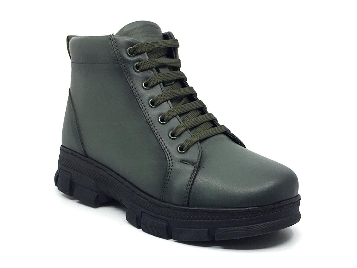 Taşpınar %100 Hakiki Deri Kadın Kışlık Günlük Fermuarlı Sneaker Bot 36-41