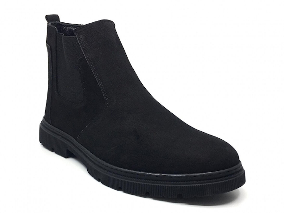 Taşpınar Baykara %100 Hakiki Deri Erkek Günlük Kışlık Rahat Kauçuk Kaymaz Taban İçi Komple Kürklü Klasik Bot Büyük Numara 40-47