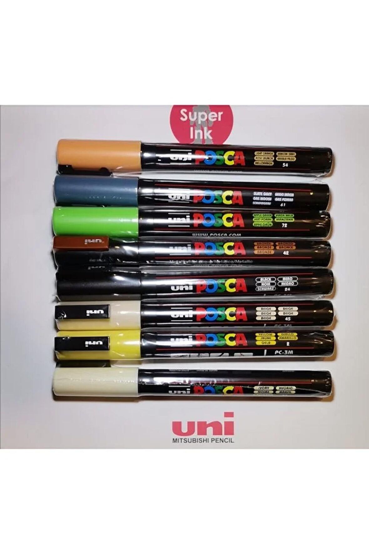 Uni Posca Unı Posca Pc-3m 8'li Set