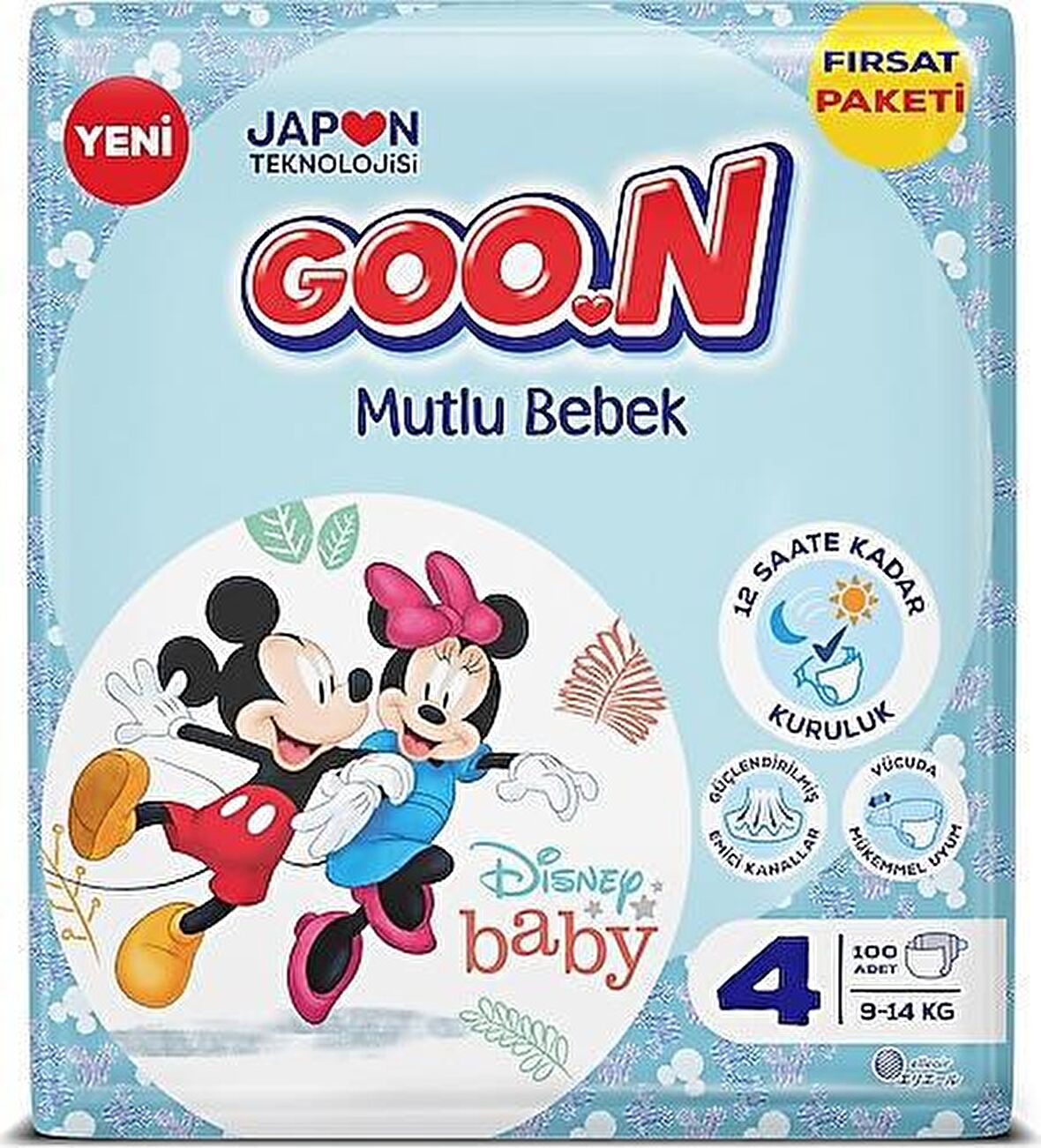 Goon Mutlu Bebek Bezi 100Lü No:4 Aylık Paketi