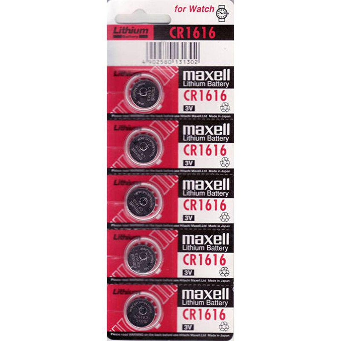 Maxell CR1616 5 li Lithium Pil