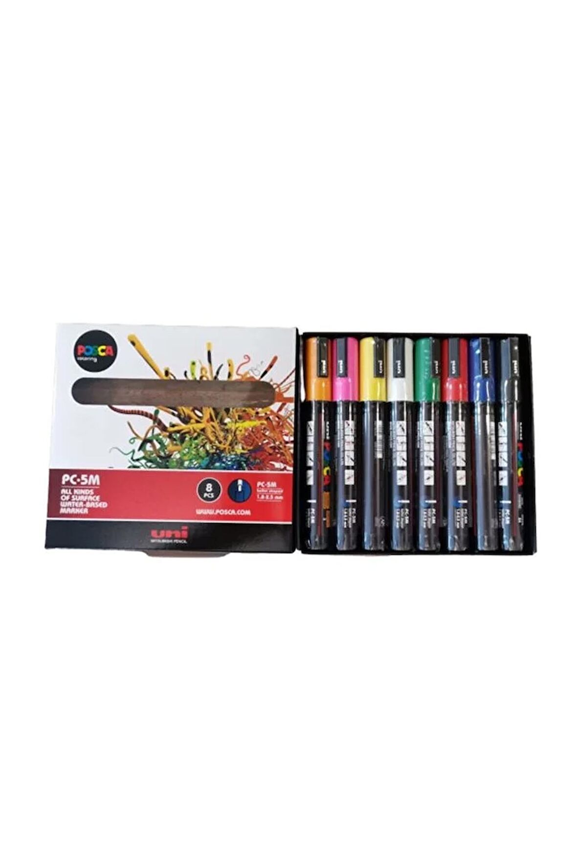 POSCA Unı Pc-5m 8'li Set Ana Renkler