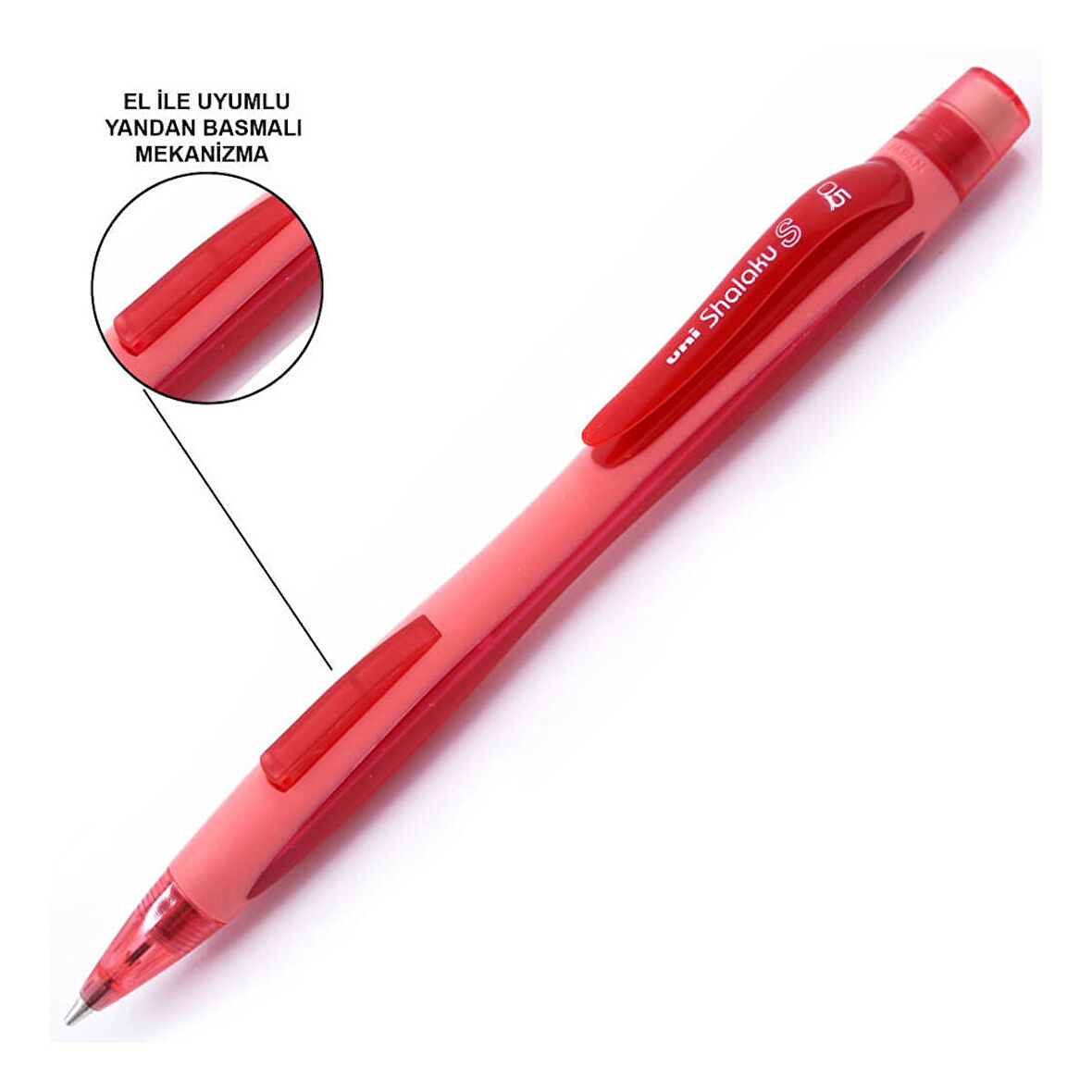 Uni-Ball Shalaku 0,5mm Mavi Yandan Basmalı Versatil Kalem M5-228