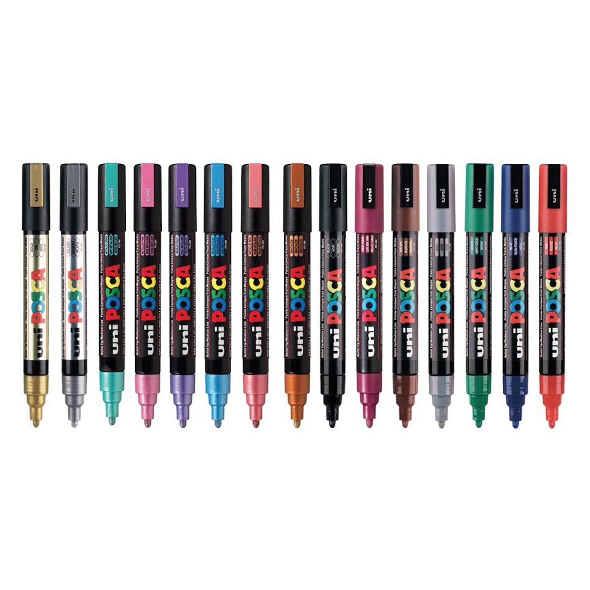 Uni Posca 5M Boyama Markörü Metalik Renkler