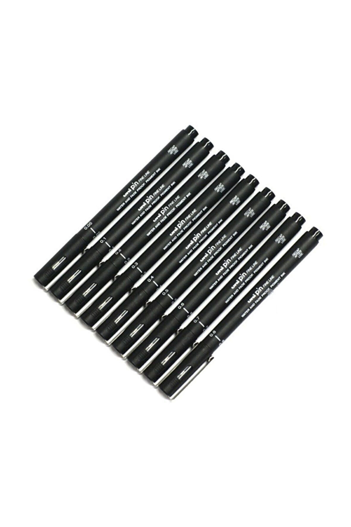Pin Teknik Çizim Kalemi 9'lu Tam Set