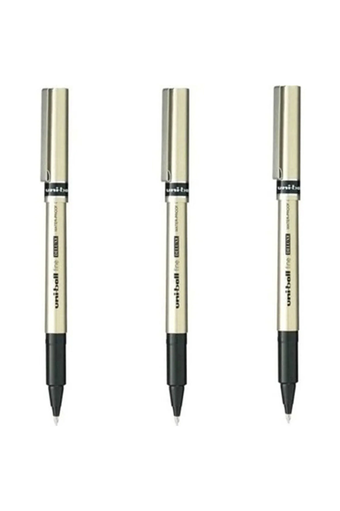 Uniball Fine Deluxe ( 0.7 ) Roller Kalem Siyah ( 3 Adet )