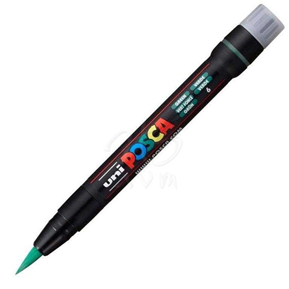 Uni Posca Fırça Uçlu Marker PCF-350 Yeşil