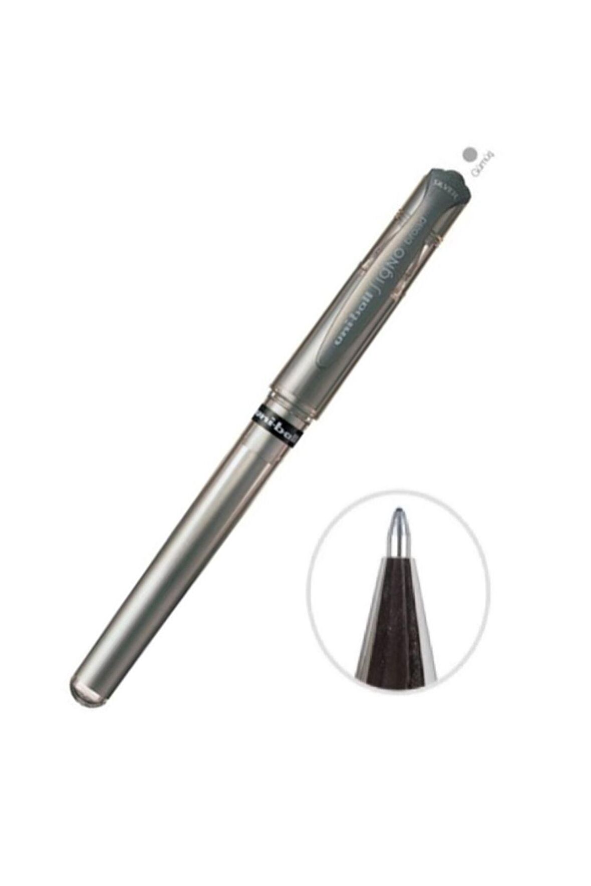 Gümüş Silver Um-153 Broad Pen İmza Kalem 1.0mm 1 Adet