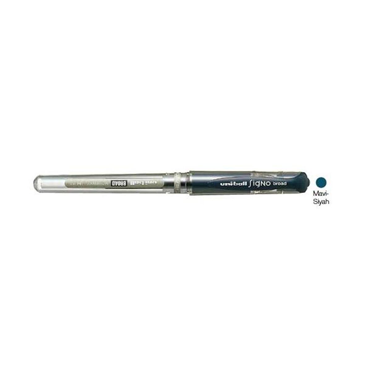 Uni Ball Roller Kalem Signo Broad Jel Bilye Uç İmza Kalemi 1.0 Mm Mavi Siyah Um 153