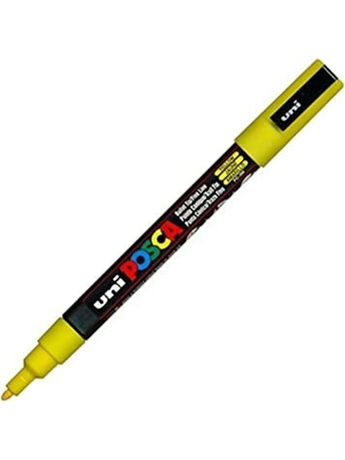 Uni Posca 0.9-1.3 Su Bazlı Poster Markörü Yellow Pc-3m Sarı