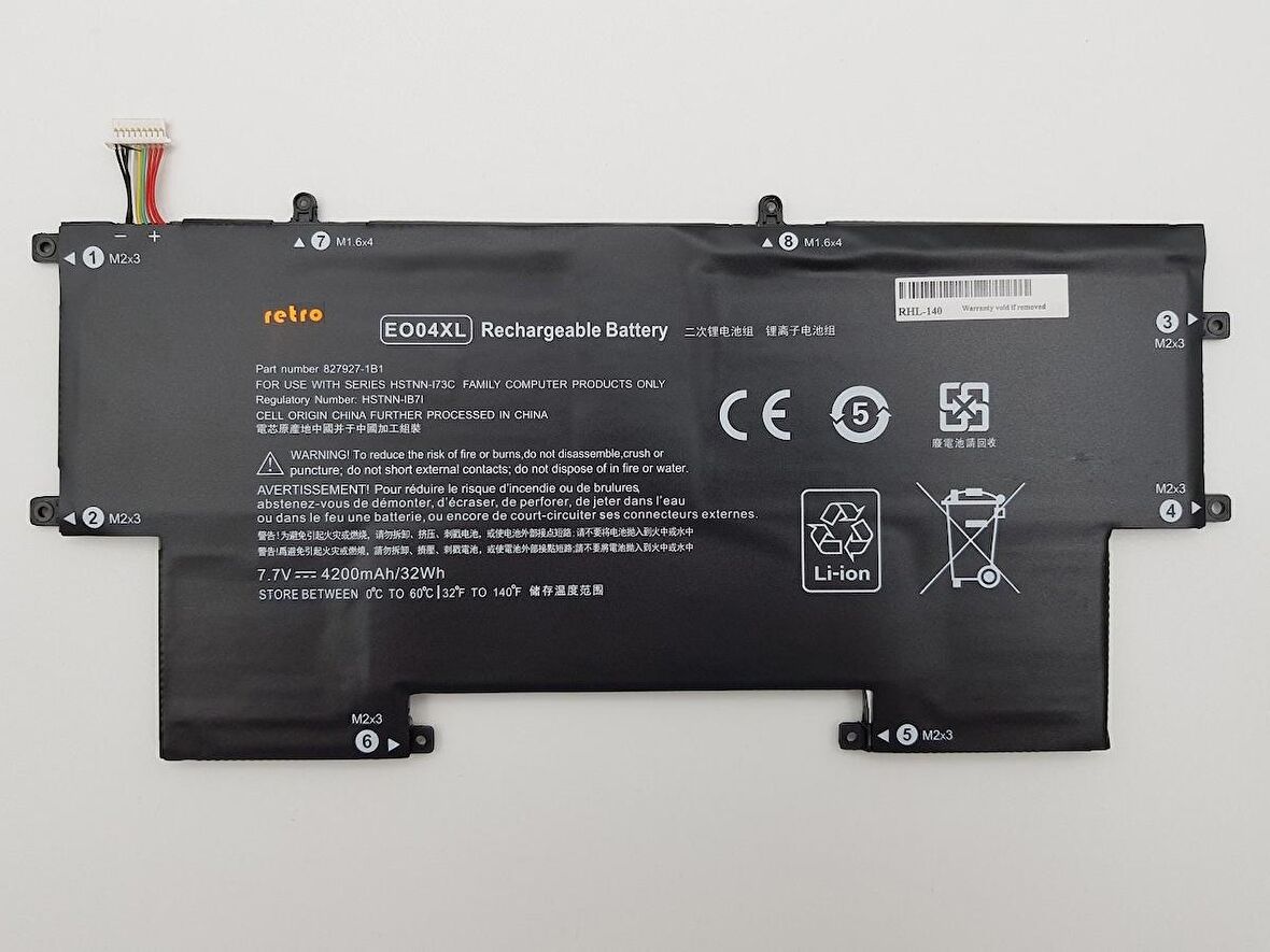 Hp 828226-005 Notebook Batarya Laptop Pil V1 Beyaz Soket