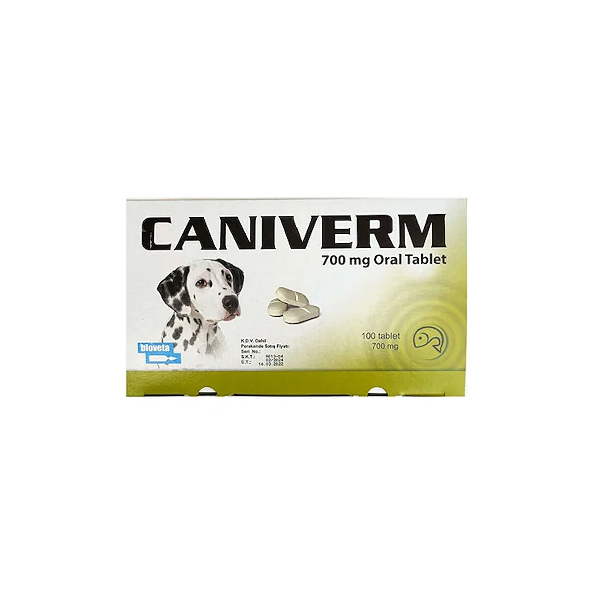 Caniverm 700 mg - 100 Tablet SKT:12.2025