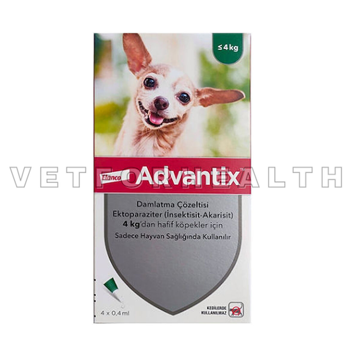 Elanco Advantix < 4 Kg Köpekler İçin Damla 4 Pipet SKT:11.26